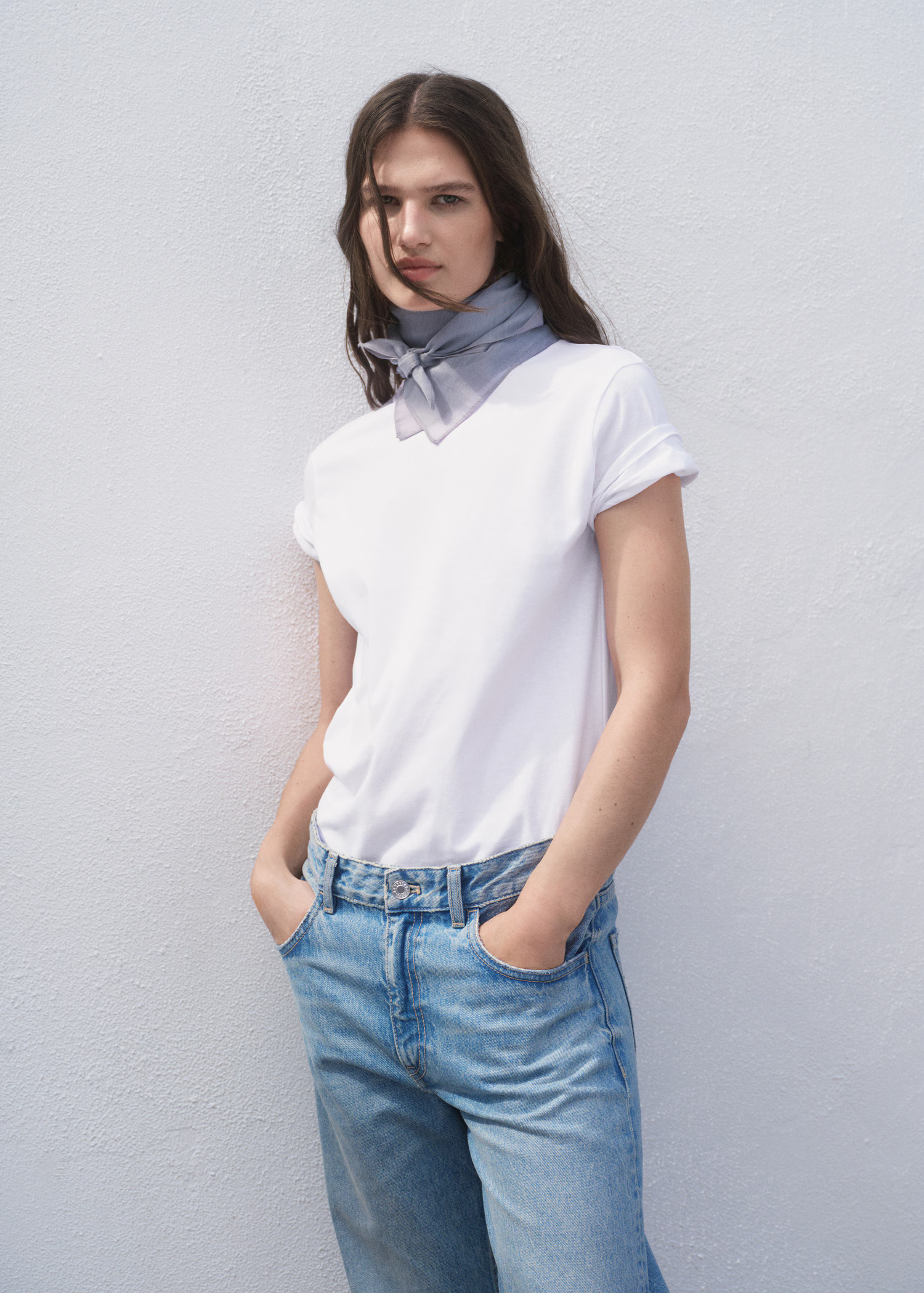 Cotton short-sleeved t-shirt - Women | MANGO USA | Mango (US/MX/AU)