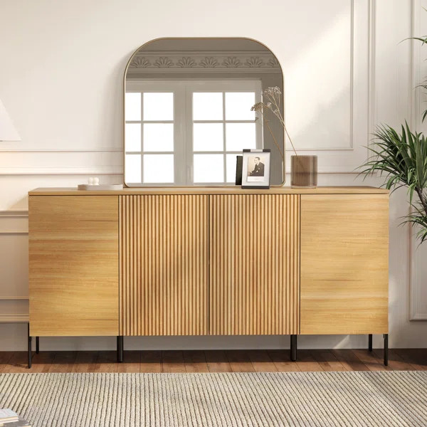 Laverda 61" Reeded 4-Door Sideboard | Wayfair North America