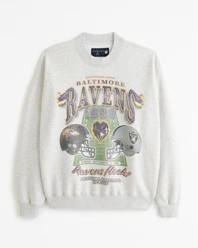 Gender Inclusive Baltimore Ravens Graphic Crew Sweatshirt | Gender Inclusive Gender Inclusive | A... | Abercrombie & Fitch (US)