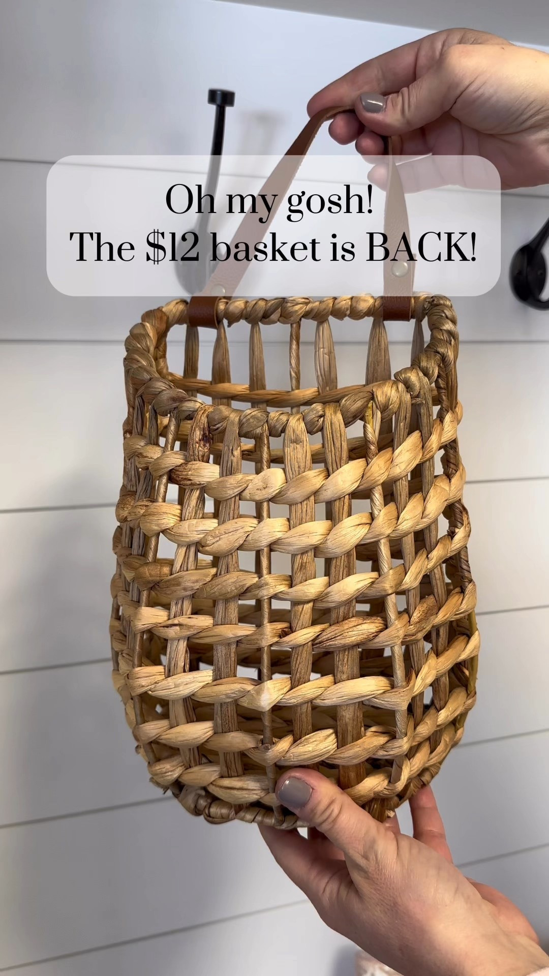 It’s BACK!!!!

I love this $12 hanging basket! It’s perfect for styling all year long. It comes in a single option of you can buy a 2 pack. ✨

Comment BASKET for the link. 🔗 

#BougieOnABudget #AffordableLuxury
#LuxeLooksForLess
*
Home Decor Inspo, Pottery Barn inspired, Target Home Style, Studio McGee, Walmart Home, Best Sellers, Designer Looks for Less
*
#designerinspired #looksforless #homeswithpurpose #neutralhomesofinsta #boujeeonabudget #homedécor
#homestylinginspo #targethome #newhomebuild #modernorganic #homedecorinspo #walmarthome

#LTKSeasonal #LTKHome #LTKStyleTip