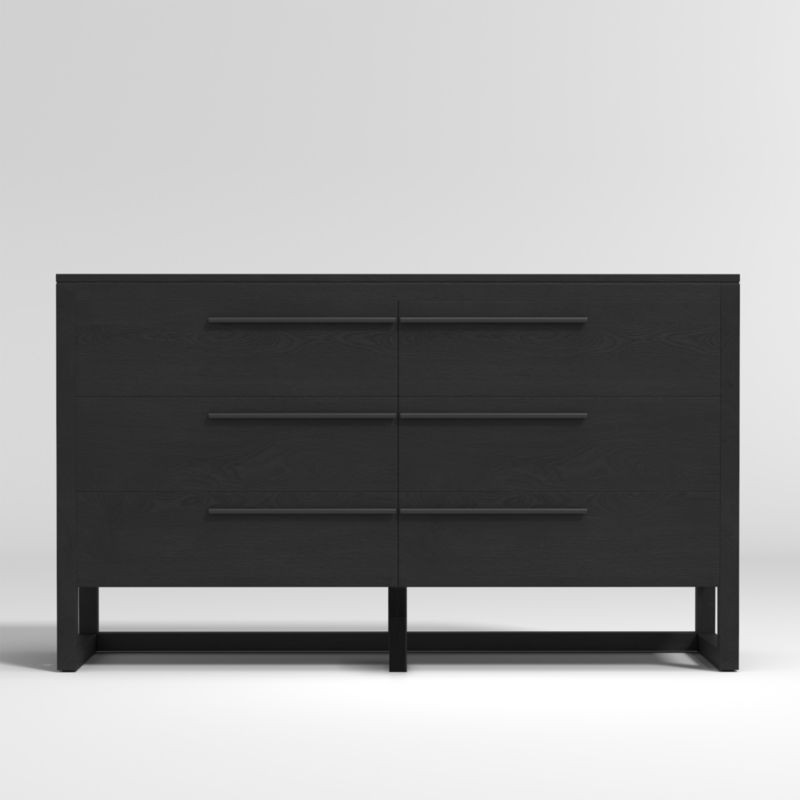 Linea Black 6-Drawer Dresser + Reviews | Crate & Barrel | Crate & Barrel