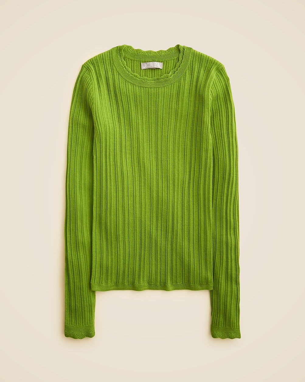 Layered pointelle sweater-tee in merino wool | J. Crew US
