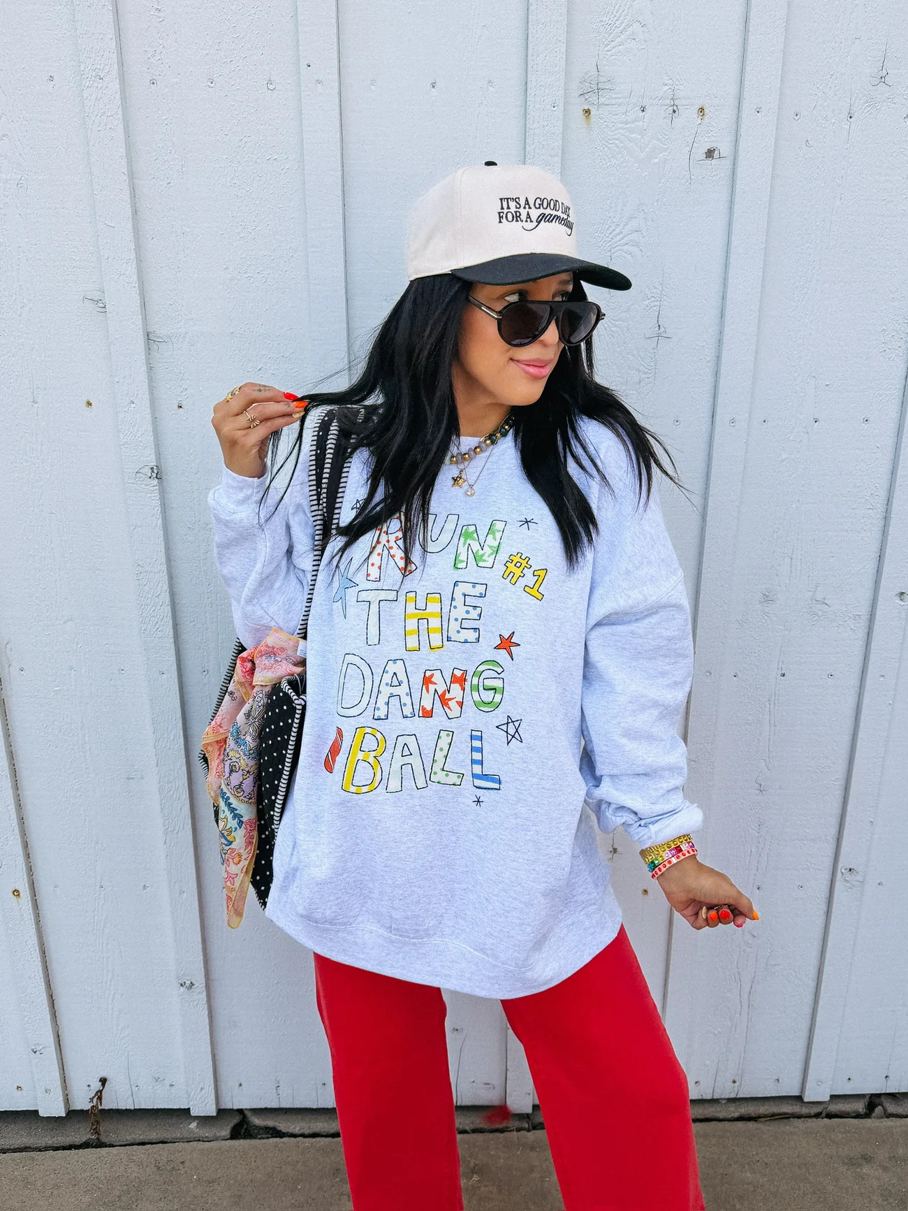 ETTA OG | run the dang ball sweatshirt - ash | Etta+East