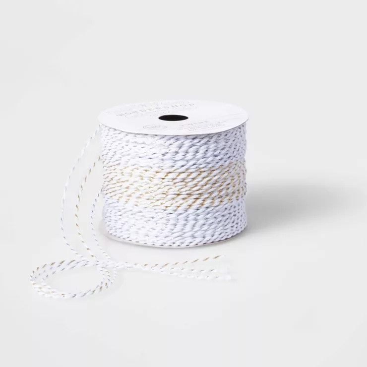 3ct Baker's Twine Ribbon Silver/Gold 180ft - Wondershop™ | Target