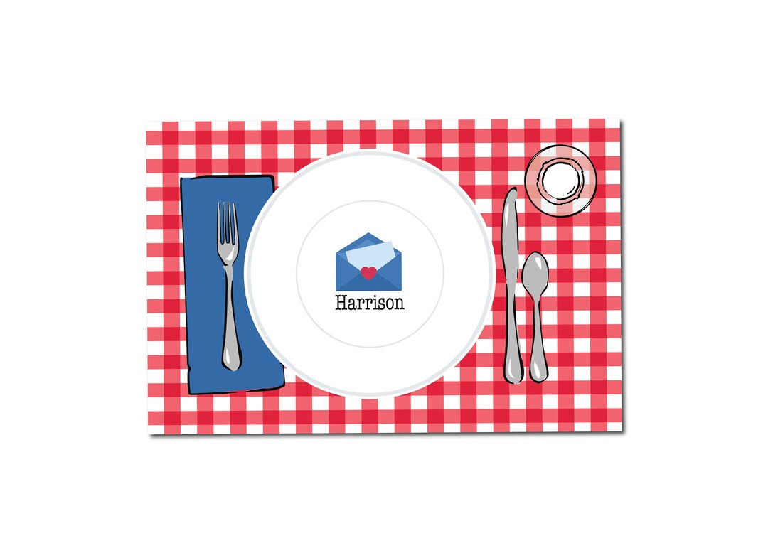 Kids Valentines Placemat Valentines Gift Idea for Kids - Etsy | Etsy (US)