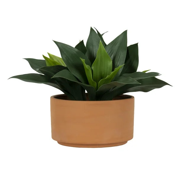 Better Homes & Gardens 9.25" Faux Agave Plant in Orange Terracotta Planter | Walmart (US)