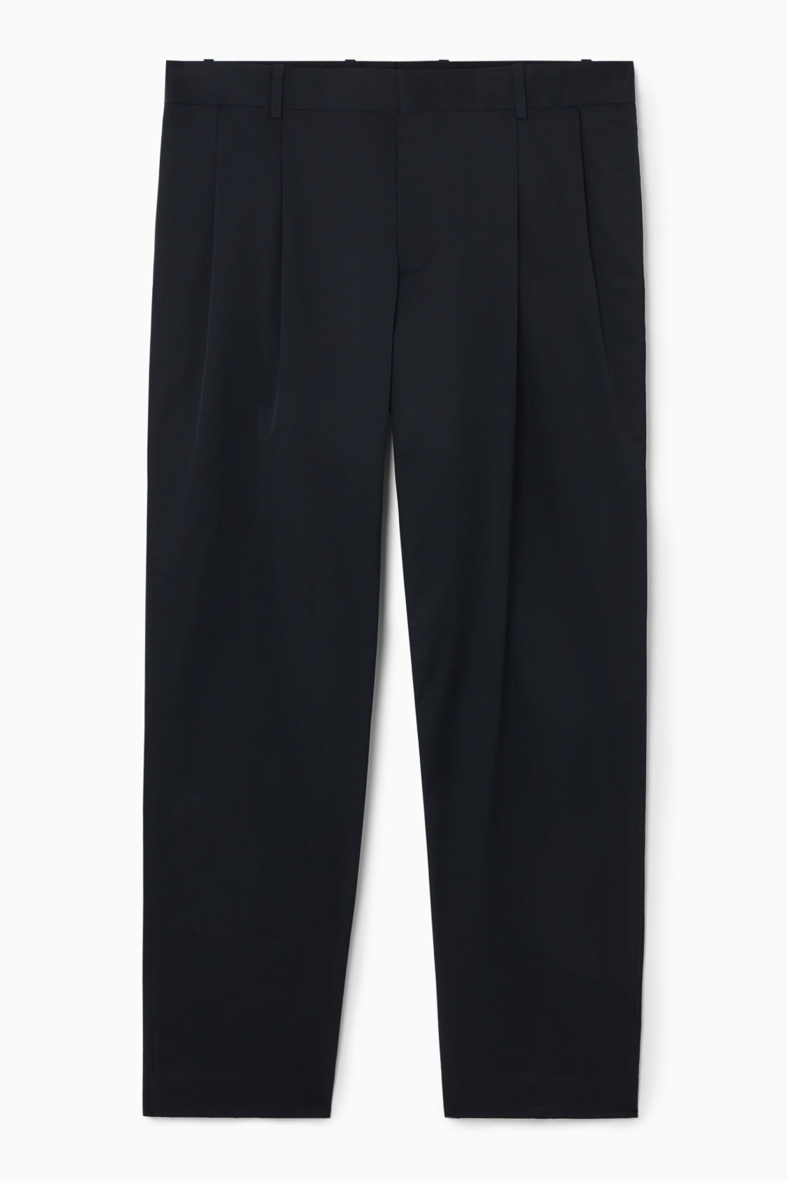 PLEATED COTTON TAPERED TROUSERS | COS UK