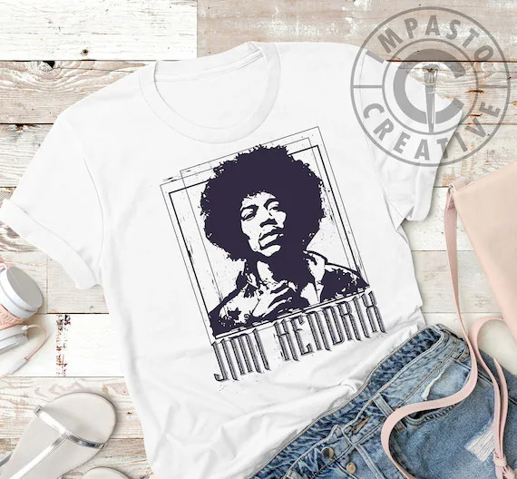 Jimi Hendrix, T shirt, Jimi Shirt, Cool t shirt, graphic tee, trending tee, Music t shirt, vintag... | Etsy (US)