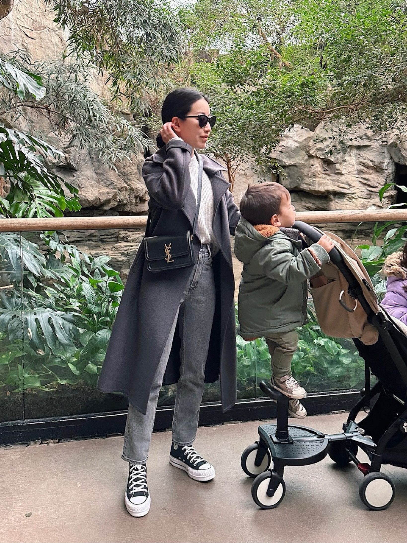 Comfy Weekend casual outfit ~

Platform Converse All Stars sz 5 - love mine!! I find the fit to run big but also but a bit narrow in the toe box. I tried 5 and 5.5 and went with the 5! The platform adds some lift and cushioning and many have said are much more comfy than regular non-platform Converse chuck taylor sneakers 
•Uniqlo coat xxs with sleeves folded - oversized fit
•Quince sweater xs
•Abercrombie jeans 24 short. Such a great fit and length for me. I now have two colors and wear them so much. 
•YSL bag . Found at FWRd with a 10% off code (I’ve ordered from there before a few times with good purchase and return experiences). Just FYI I don’t think this is designed to be a crossbody bag so taller ppl might find the strap to be short to wear crossbody style!

Sunglasses unfortunately can’t be linked on LTK but are in my blog post (ExtraPetite.com) and saved on my Amazon page (Amazon.com/shop/ExtraPetite) also linked a $15 pair from nordstorm I love 

#LTKunder100 #LTKshoecrush #LTKSeasonal