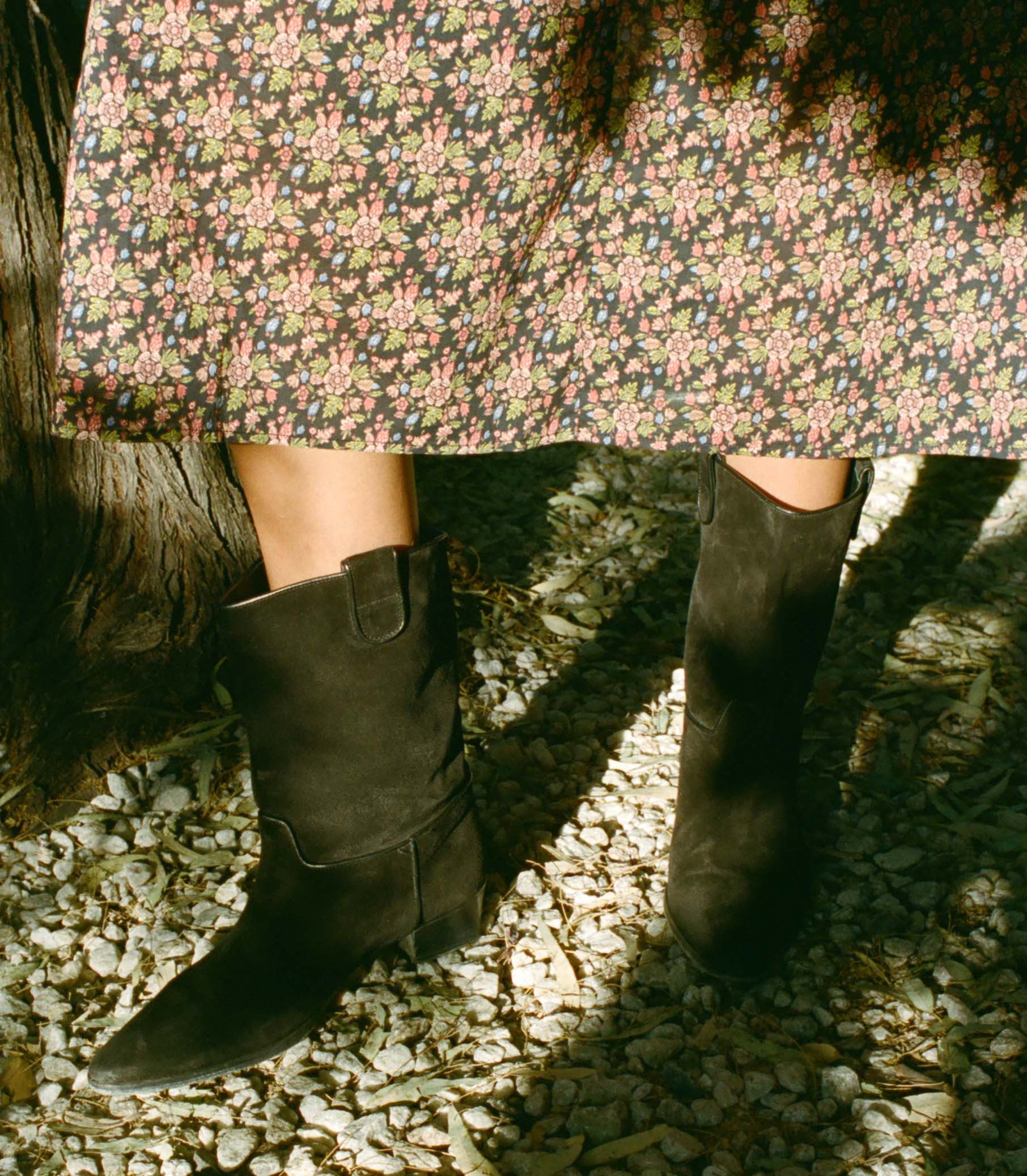 Demi Riviera Boot - Black Suede | DÔEN | DOEN