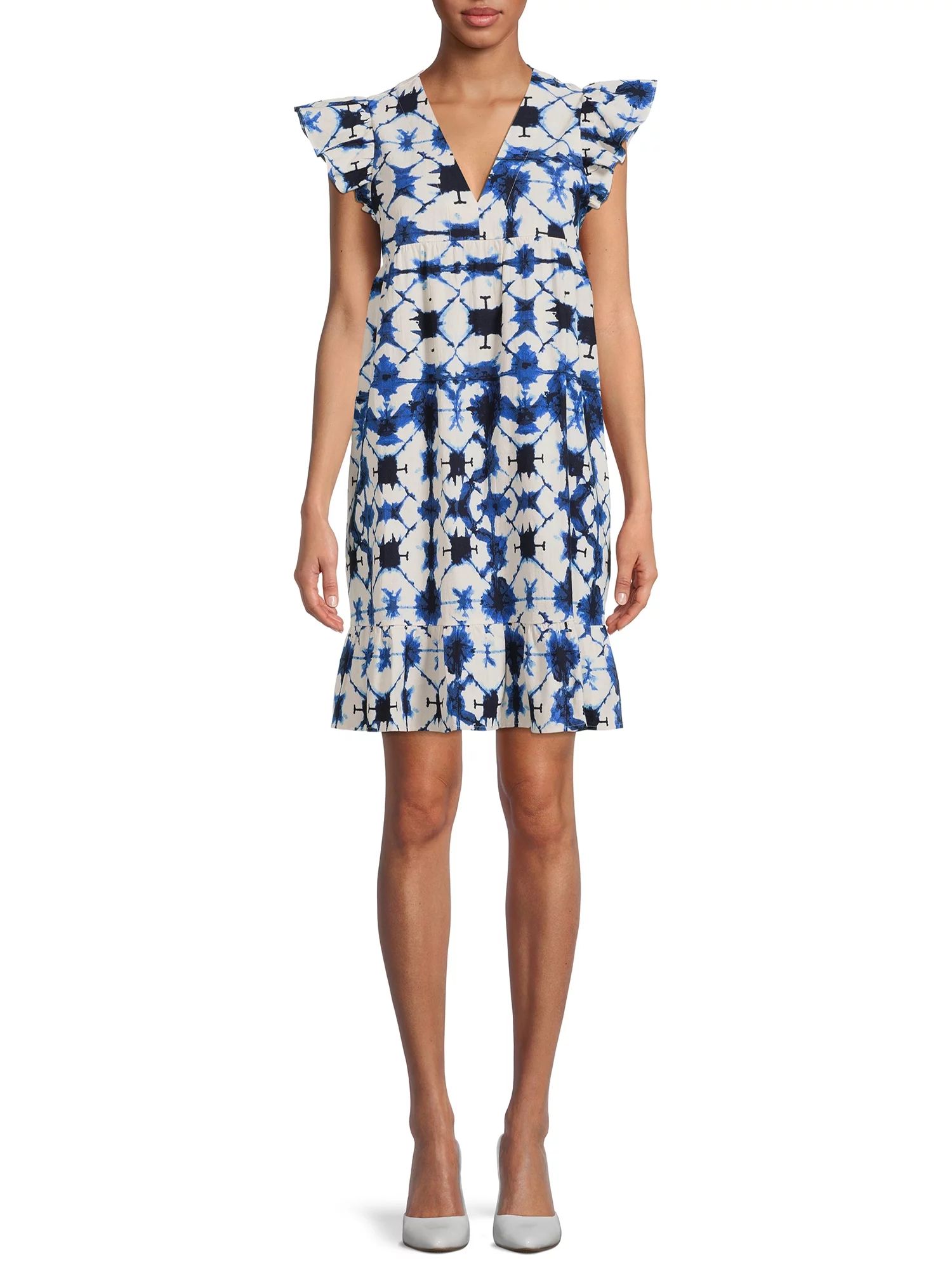 The Get Women's Tiered Babydoll Midi Dress | Walmart (US)