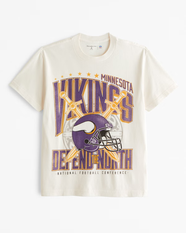 Men's Minnesota Vikings Graphic Tee | Men's Tops | Abercrombie.com | Abercrombie & Fitch (US)