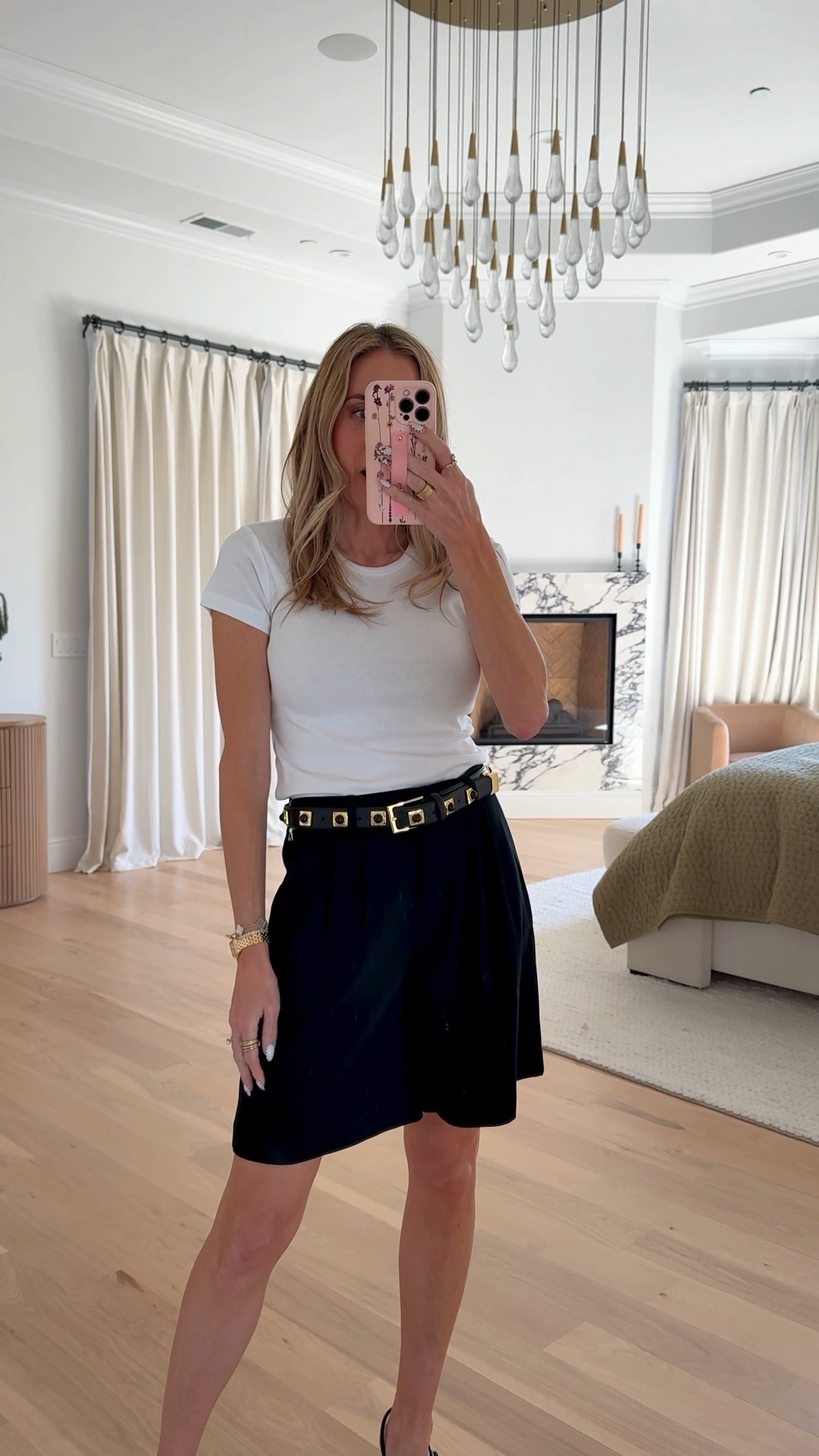 Bermuda shorts outfit ideas 🤍 These cute Bermuda shorts are so comfy and instantly elevate an outfit. Perfect for mom life with a simple white tee, or easy to dress up for lunch, dinner, or a night out. Add a belt with gold details, kitten heels, or flip-flop heels for the season. Summer outfit inspo, casual chic style, elevated basics, everyday fashion, vacation outfit idea, trendy shorts outfit, effortless style.

#LTKootd #LTKOver40 #LTKmomlife