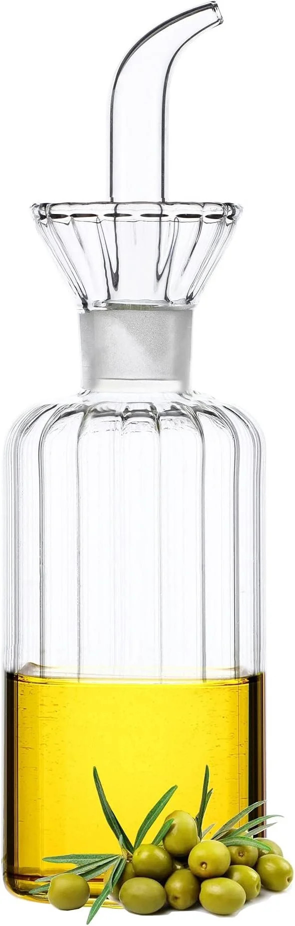 8oz/240ml Olive Oil Bottle Dispenser/Glass  with DRIPLESS POUR SPOUT for Kitchen and BBQ - Walmart.com | Walmart (US)