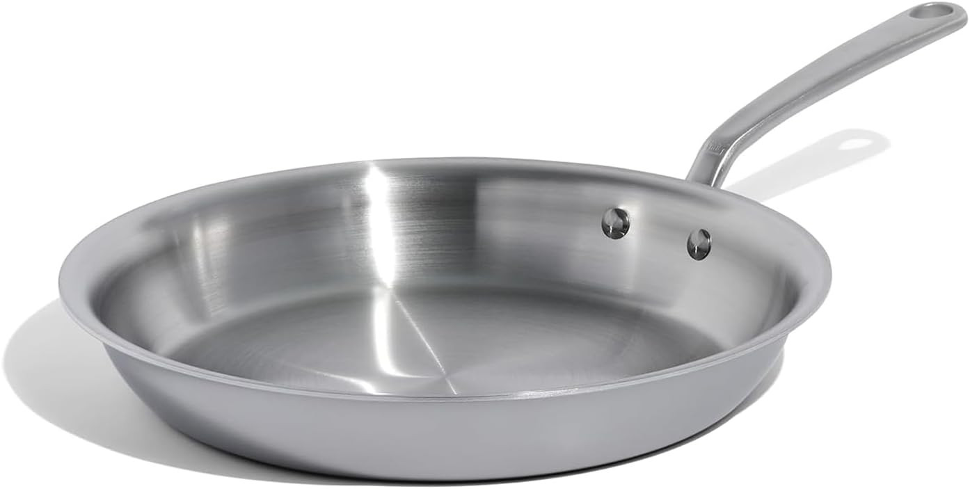 Made In Cookware - 12-Inch Stainless Steel Frying Pan - 5 Ply Stainless Clad - Professional Cookware - Crafted in Italy - Induction Compatible | Amazon (US)