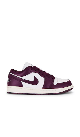 Air Jordan 1 Low Sneaker in White, Bordeaux, & Sail | Revolve Clothing (Global)