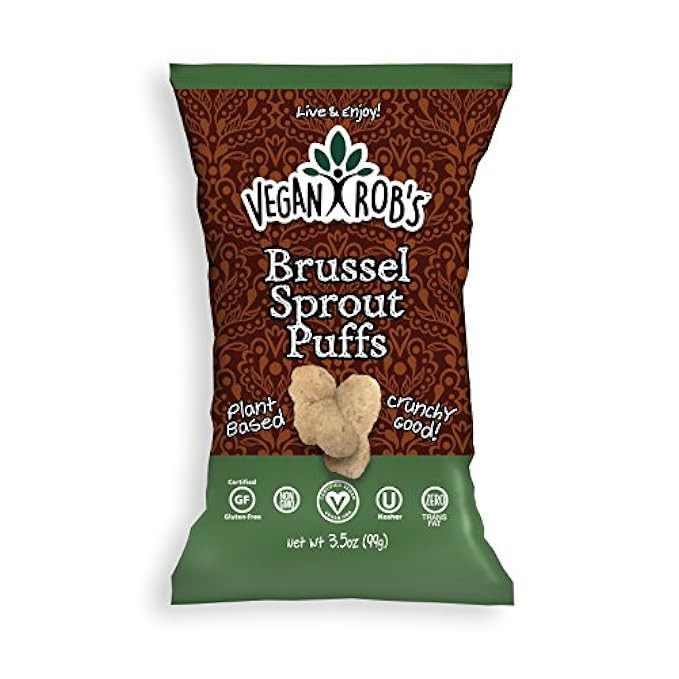 Vegan Rob's Gluten Free and Dairy Free Puffs, Brussel Sprout, 3.5 Ounce, 12 Count | Amazon (US)