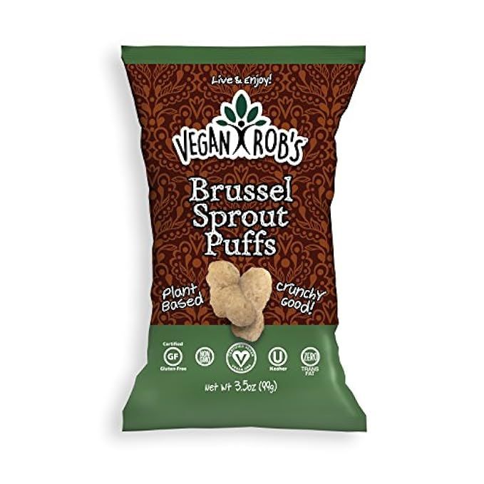 Vegan Rob's Gluten Free and Dairy Free Puffs, Brussel Sprout, 3.5 Ounce, 12 Count | Amazon (US)