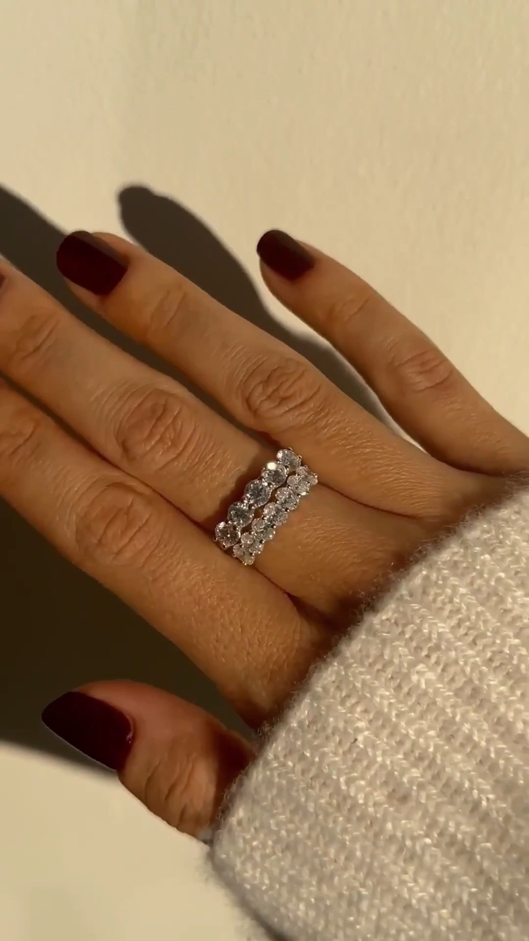 Lab grown diamond five + seven stone band — under $750
 

