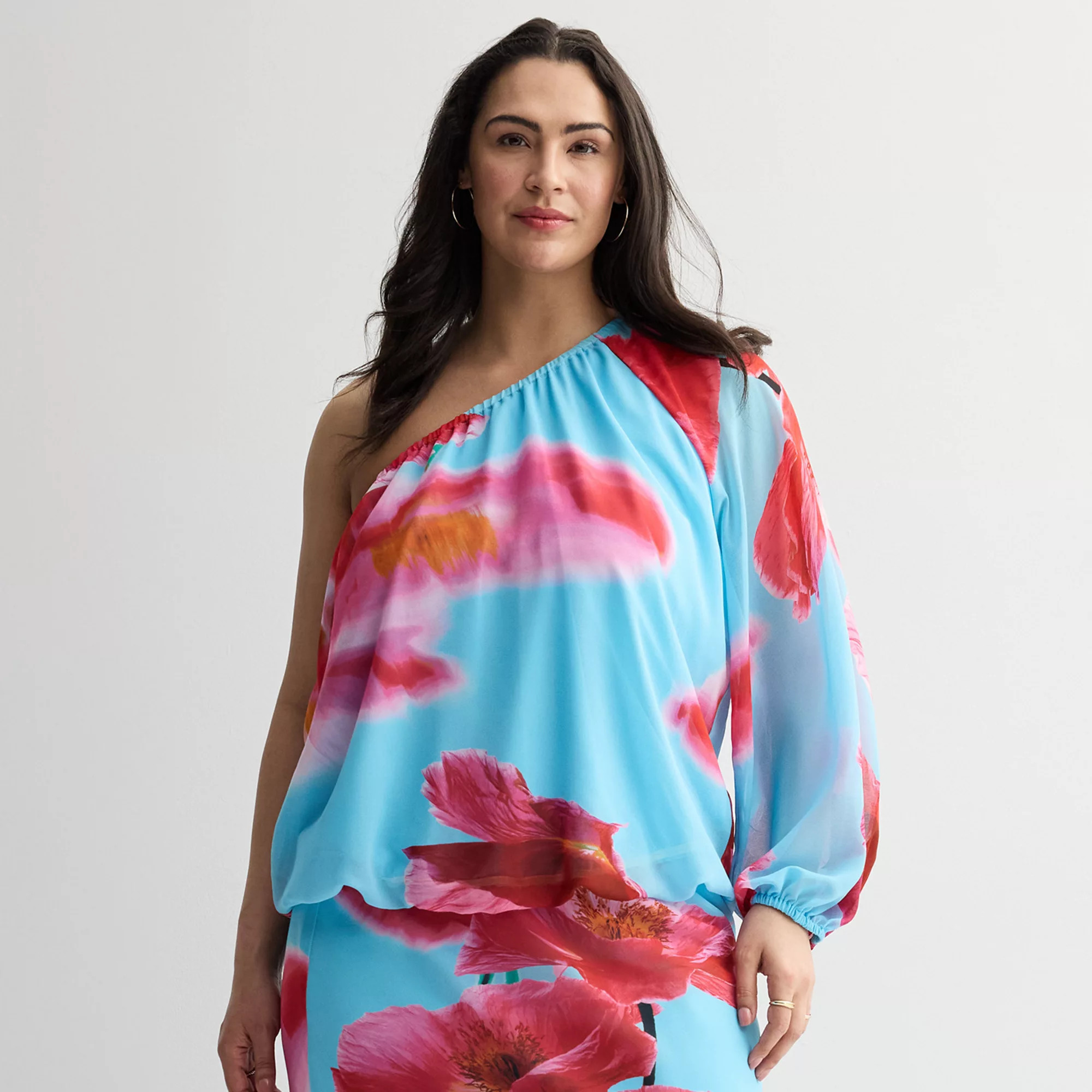Plus Size INTEMPO™ One Sleeve Top | Kohl's