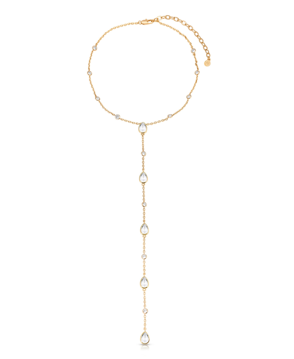 Ettika Marquise Crystal Lariat Necklace - Gold | Macy's