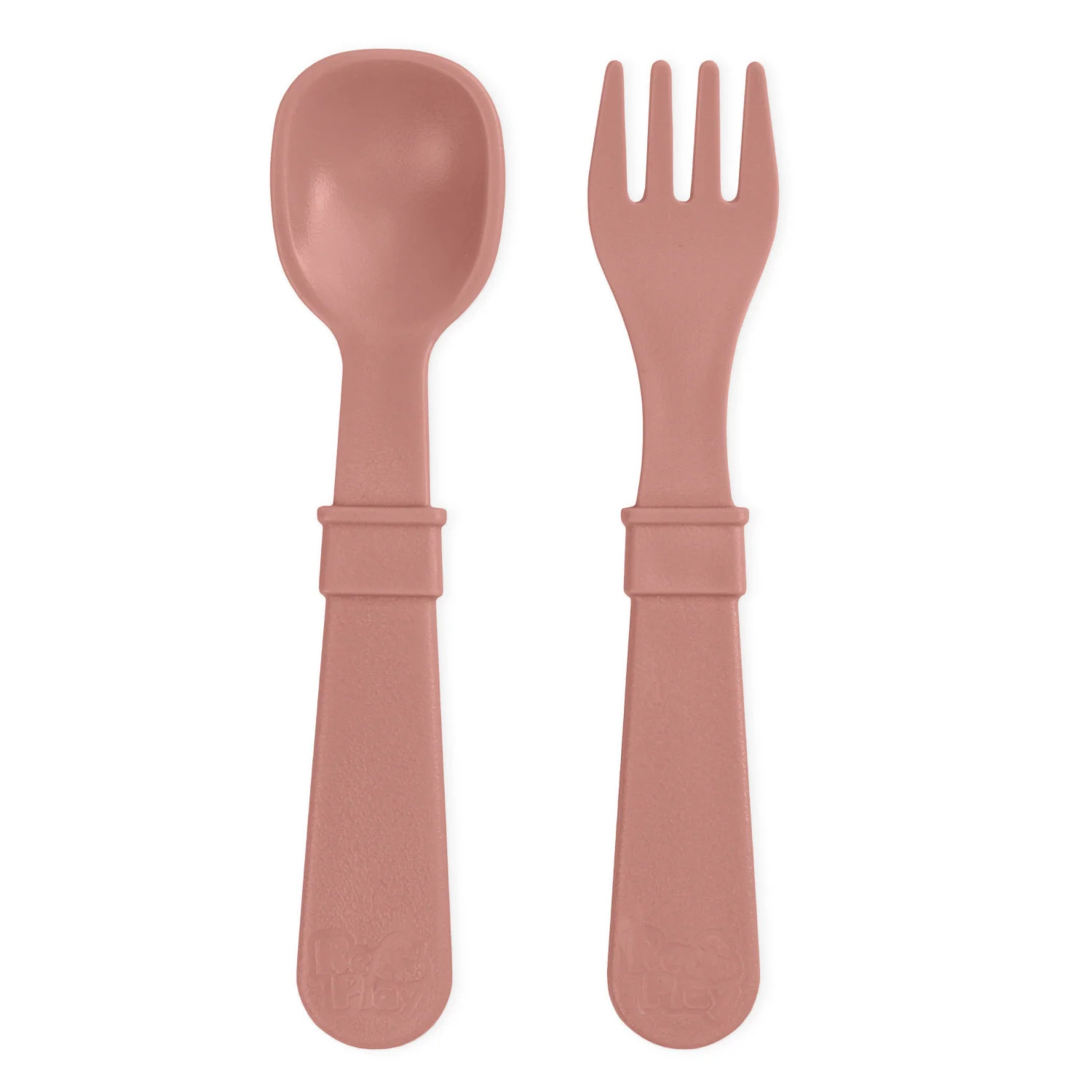 Re-Play Toddler Utensil Pair | Family Tableware Made in the USA from Recycled Plastic | Re-Play
