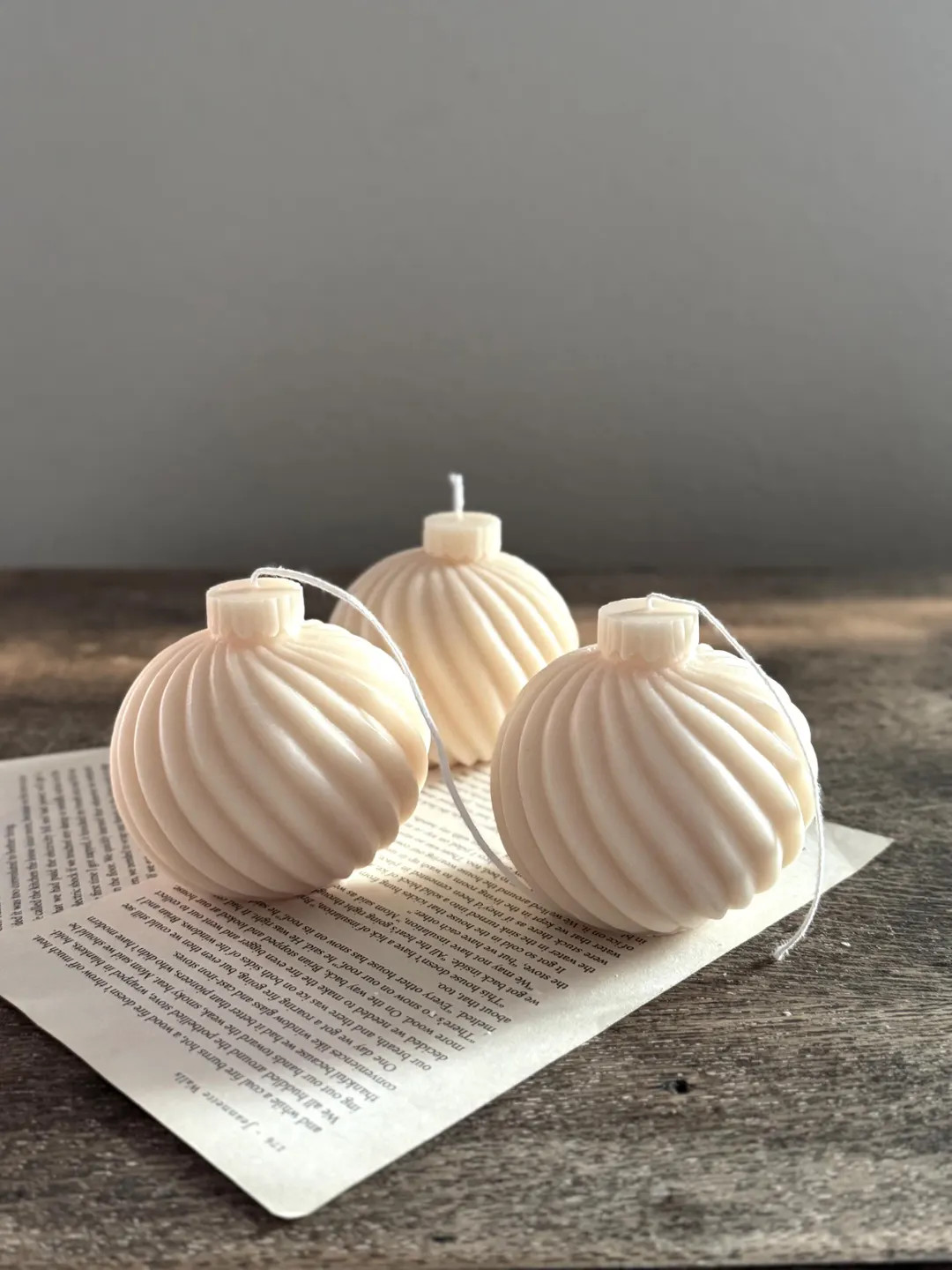 Christmas Ornament Candle: Handmade Soy Wax Holiday Decor - Etsy | Etsy (US)