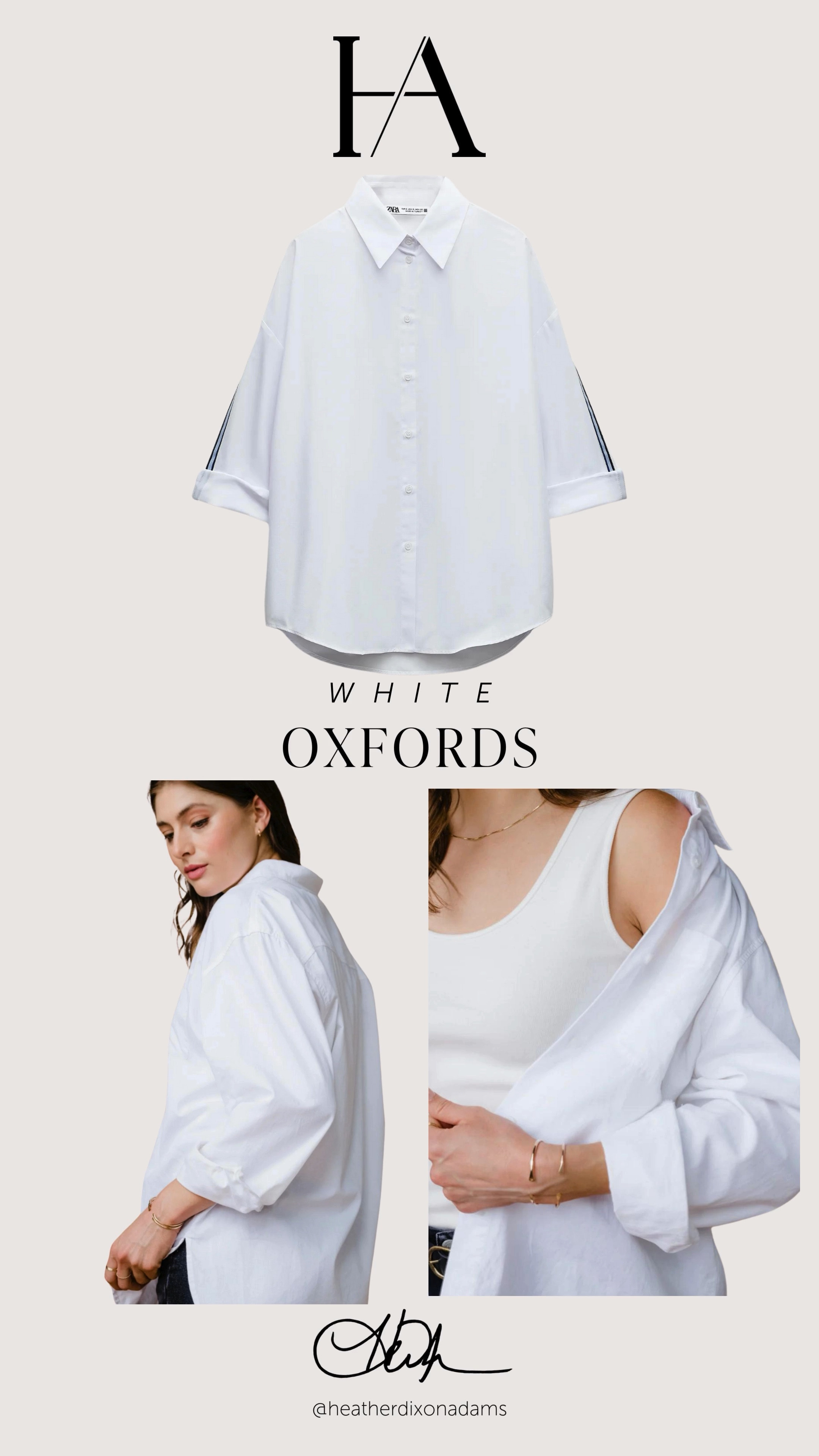 This falls favorite white oxford guide. Top oxford can be found at Zara (Side Stripe Poplin Shirt).

#LTKStyleTip #LTKSeasonal #LTKOver40