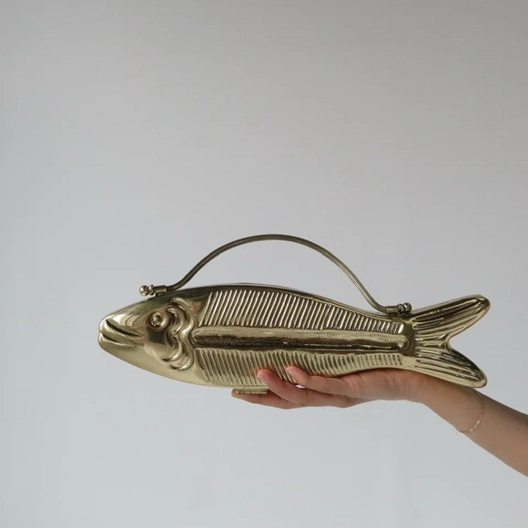 Gold Fish-Shaped Wristlet Clutch | Poshmark
