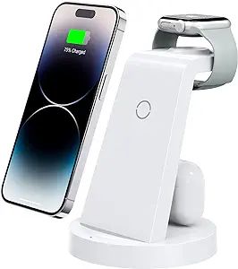3 in 1 Charging Station for iPhone - Wireless Charger for Apple Products Multiple Devices - Charg... | Amazon (US)
