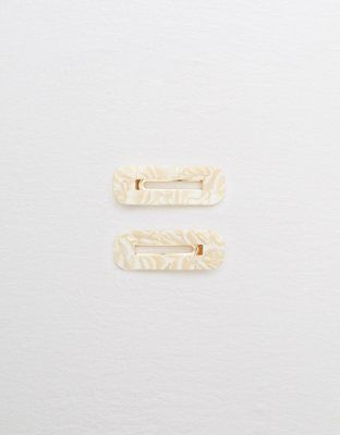 Aerie Rectangle Barrette 2-Pack | American Eagle Outfitters (US & CA)