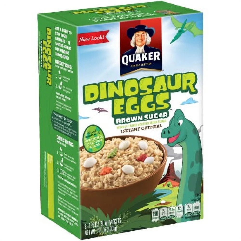 Quaker Dinosaur Eggs Instant Oatmeal (Pack of 24) | Walmart (US)