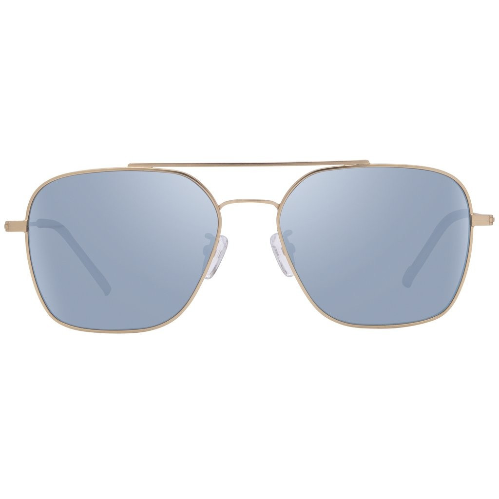 ACE - BRUSHED GOLD + LIGHT BLUE FLASH + POLARIZED | DIFF Eyewear