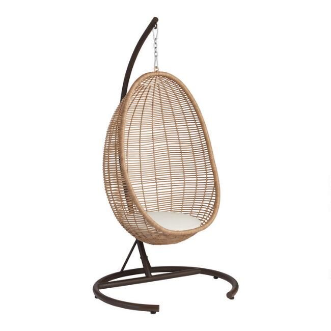All Weather Wicker Maximus Outdoor Hanging Egg Chair | World Market