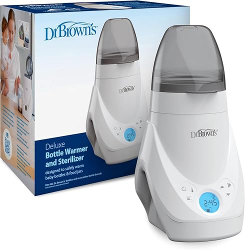 Dr. Brown's Deluxe Baby Bottle Warmer and Sterilizer for Formula, Breast Milk, and Baby Food Jars | Amazon (US)