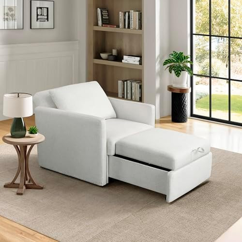 Serta® Bondi 36" Convertible Sleeper Chair, Cot-Size, Modern Farmhouse, Dream Coil® Comfort, Fi... | Amazon (US)