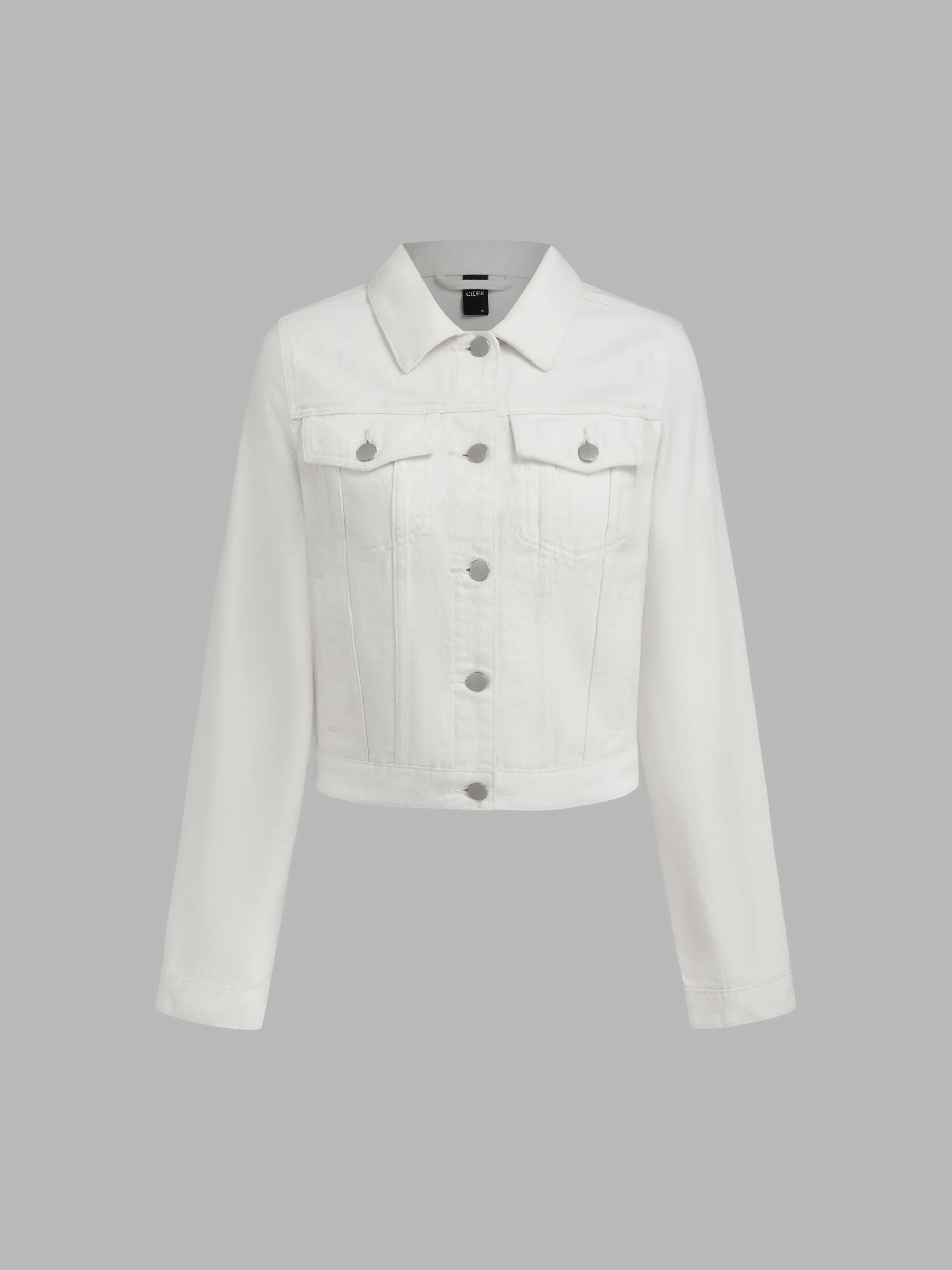 Denim Shrunken Jacket For Daily Casual | Cider