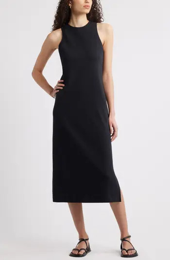 Stretch Cotton Ribbed Tank Dress | Nordstrom