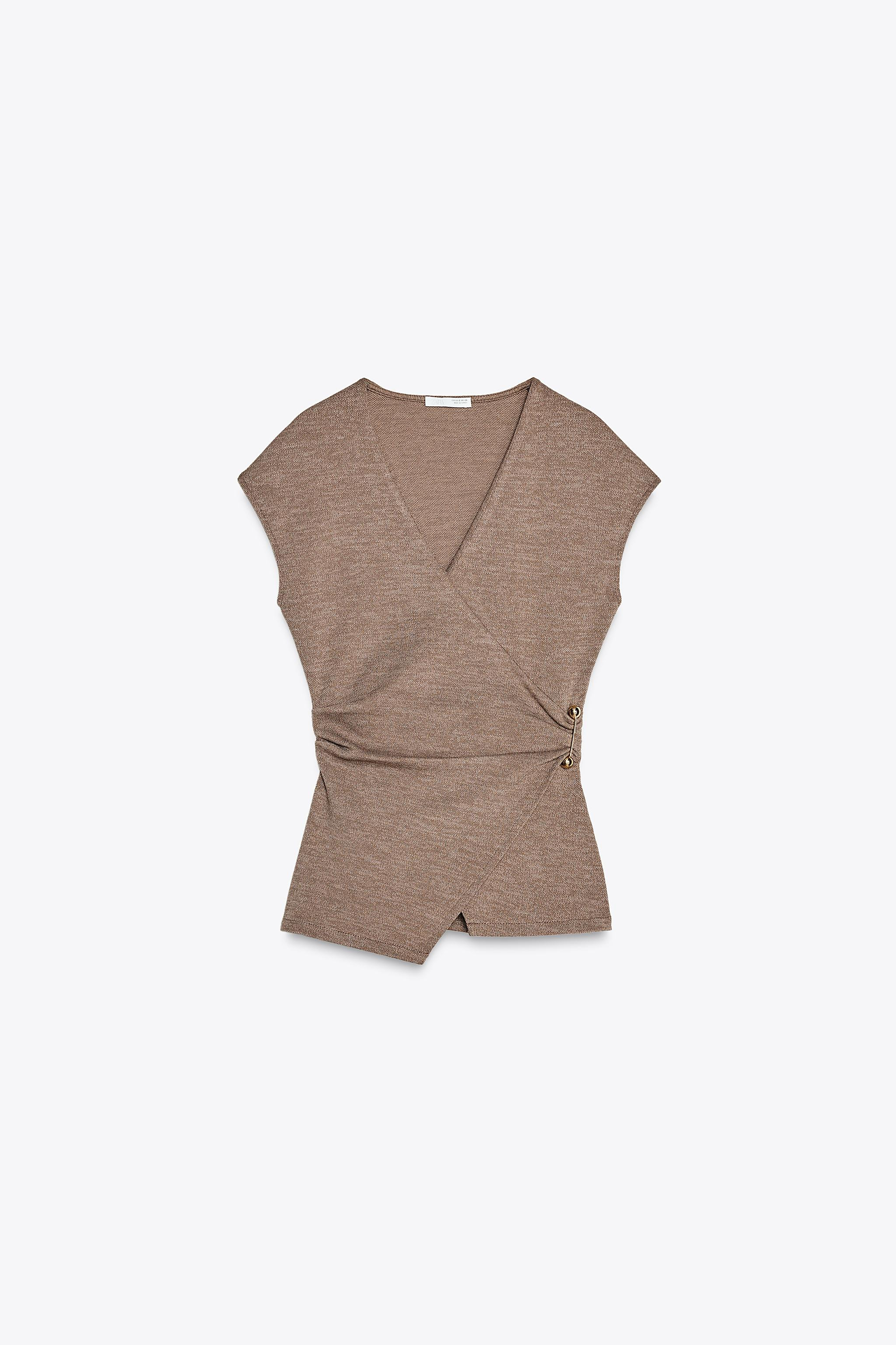TEXTURED CLASP TOP | Zara US
