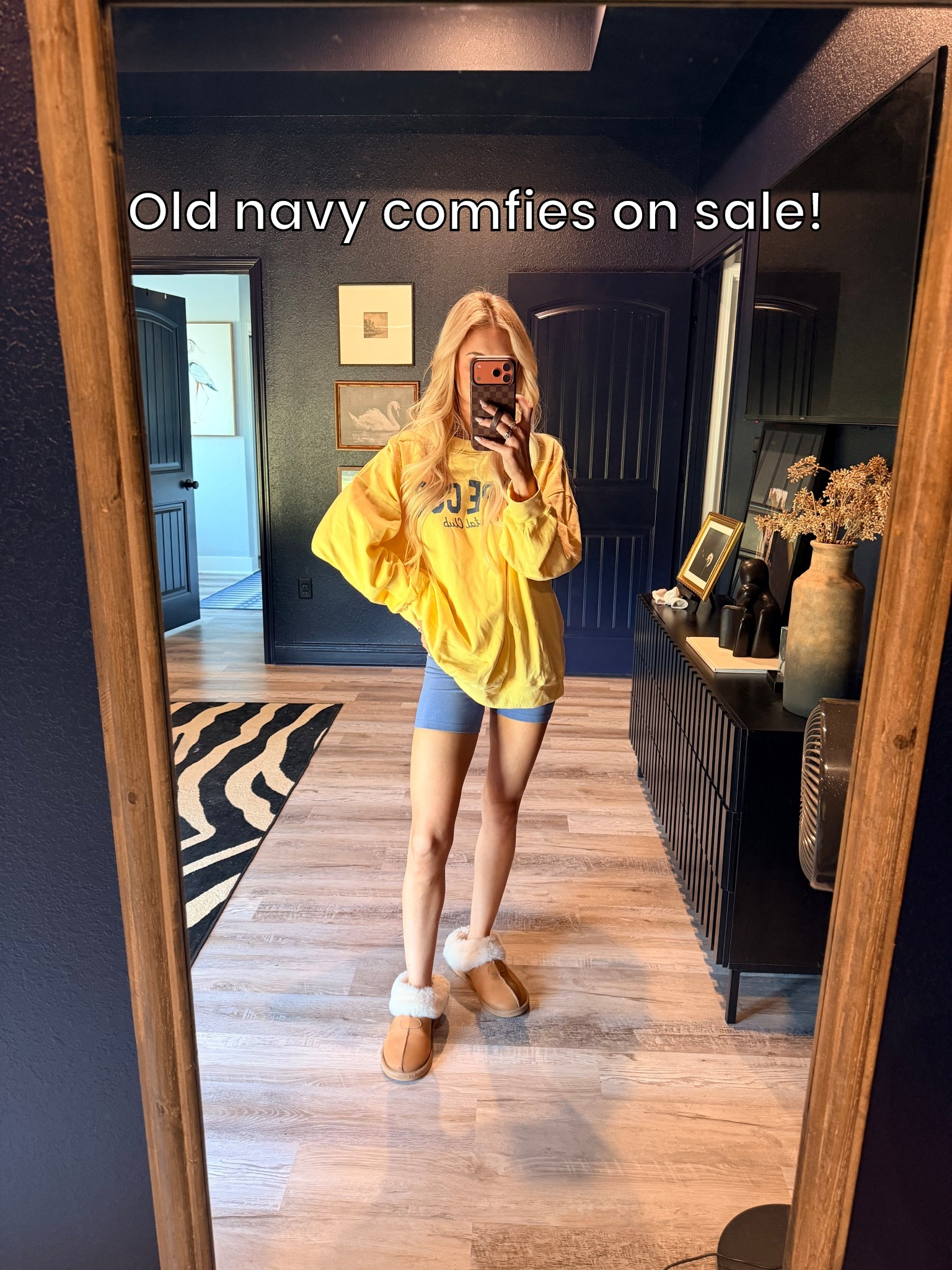 Old navy on sale up to 60% off 
M sweatshirt
S shorts
Sized up in 1 in both for a more comfy fit

#LTKootd #LTKSaleAlert #LTKSpringSale