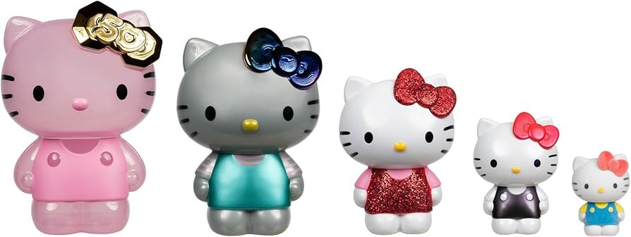 Jazwares Hello Kitty and Friends 50th Anniversary Nesting Figures - Five Figures 6” to 2” Eac... | Amazon (US)