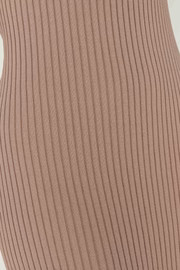 Avalon Backless Knit Midi Dress - Taupe | MESHKI US
