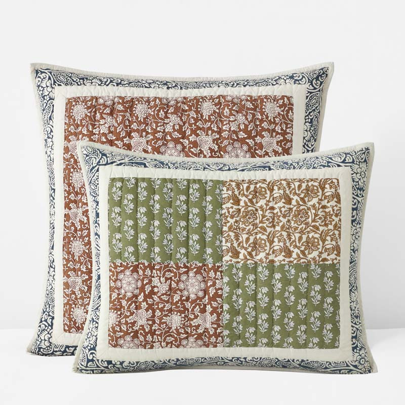 Deepti Patchwork Quilted Sham - Multi, Standard | The Company Store