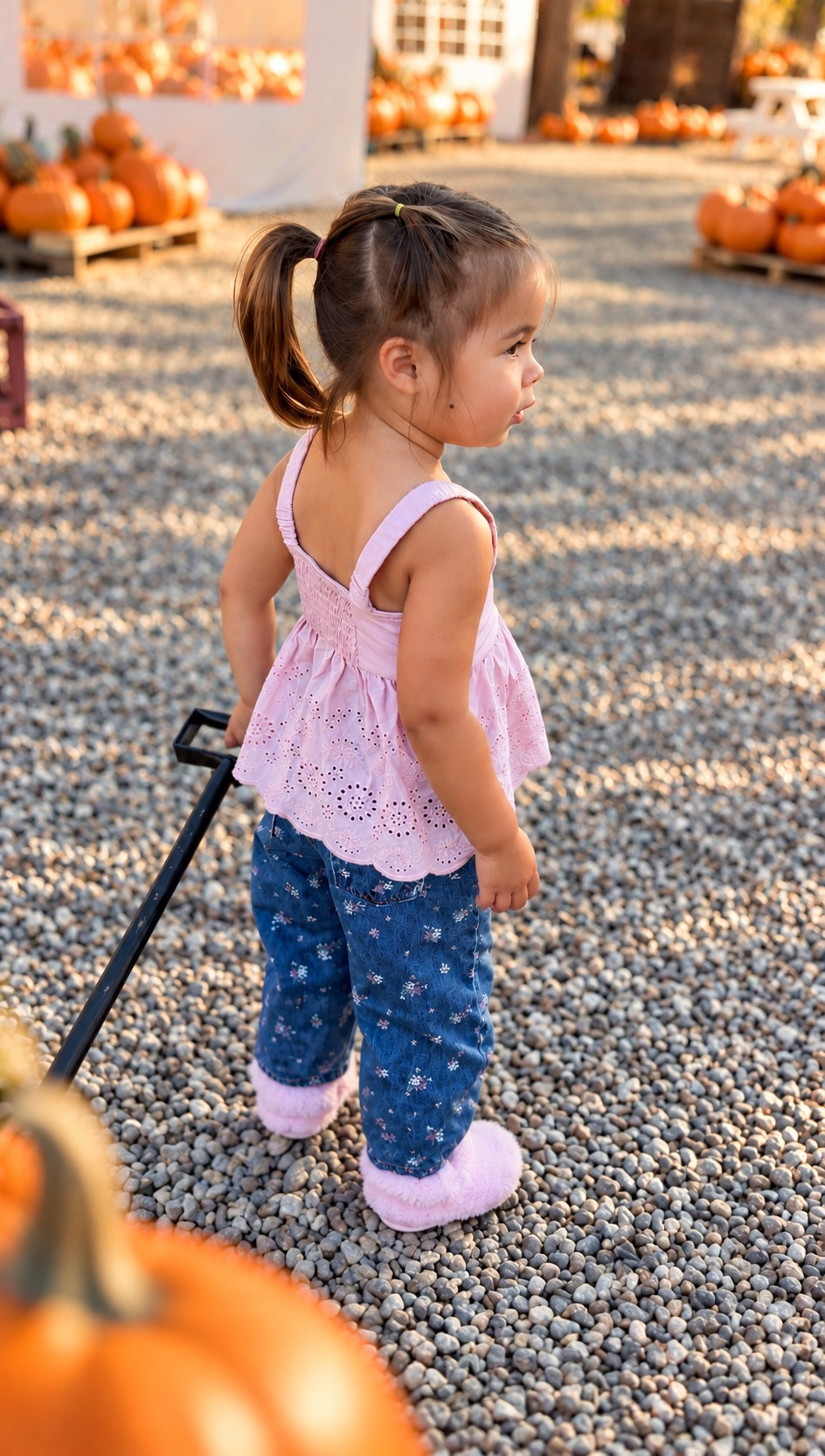 Toddler girl outfit
Fall outfit
Gap kids
Gap jeans
Zappos crocs for kids
Pink top
Pink faux fur slippers
Toddler girl shoes