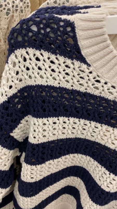 Summer sweater. Nice cotton knit. Also comes in solid cream color  

#LTKFindsUnder50 #LTKOver40