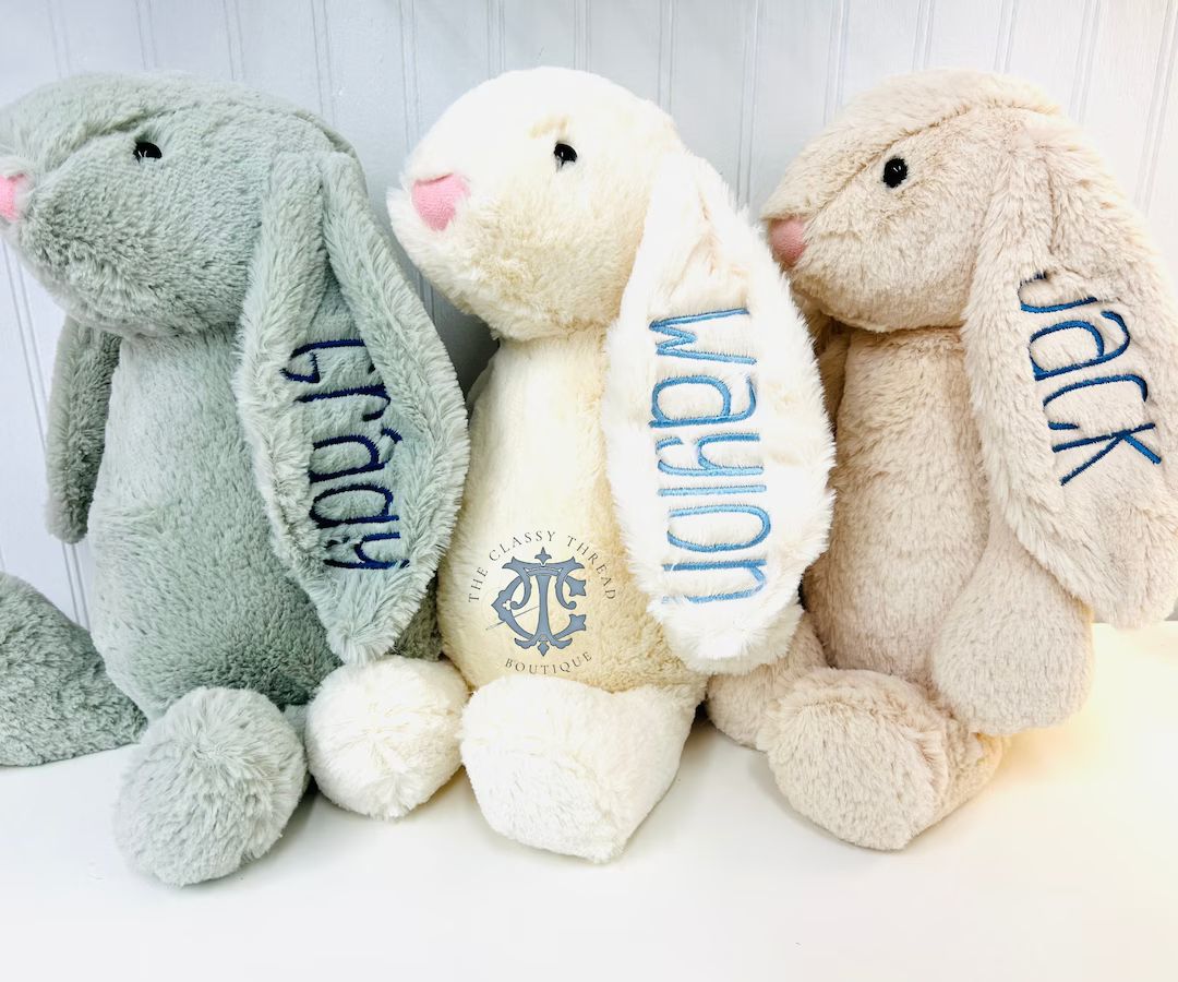Personalized Baby Giftpersonalized Bunny Rabbitpersonalized - Etsy | Etsy (US)
