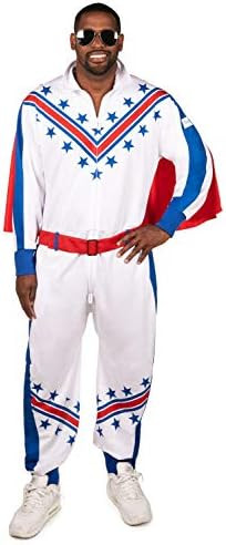 Tipsy Elves Men’s Daredevil Halloween Costume - Red White and Blue Stunt Performer Halloween Ju... | Amazon (US)