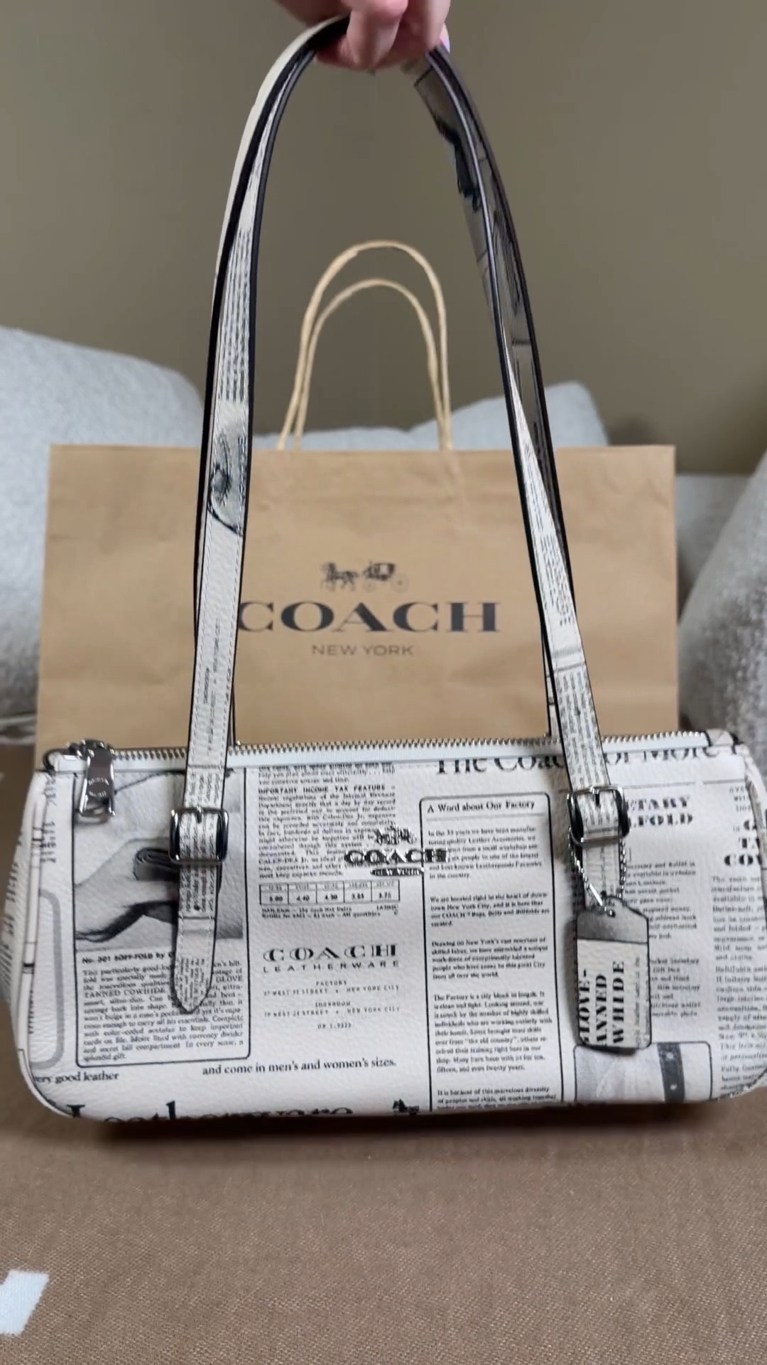 Went to check out the ne collection at the Coach outlet last week and passed many he newspaper print bags u til I learned that they are from real news articles and advertisements from Coach! I knew I had to add one to my collection because it’s like carrying around a chic lil piece of Coach history ❤️




#LTKNYFW #LTKValentine