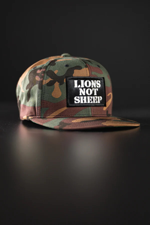 Lions Not Sheep "OG" SnapBack Hat - Green Camo | Lions Not Sheep
