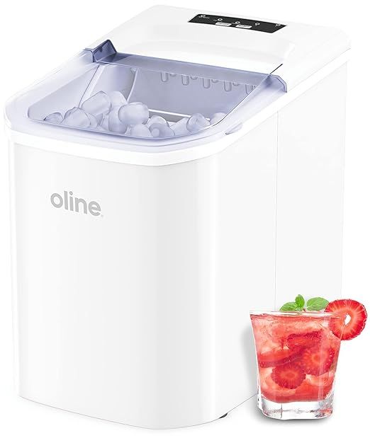 Oline Ice Maker Machine, Automatic Self-Cleaning Portable Electric Countertop Ice Maker, 26 Pound... | Amazon (US)